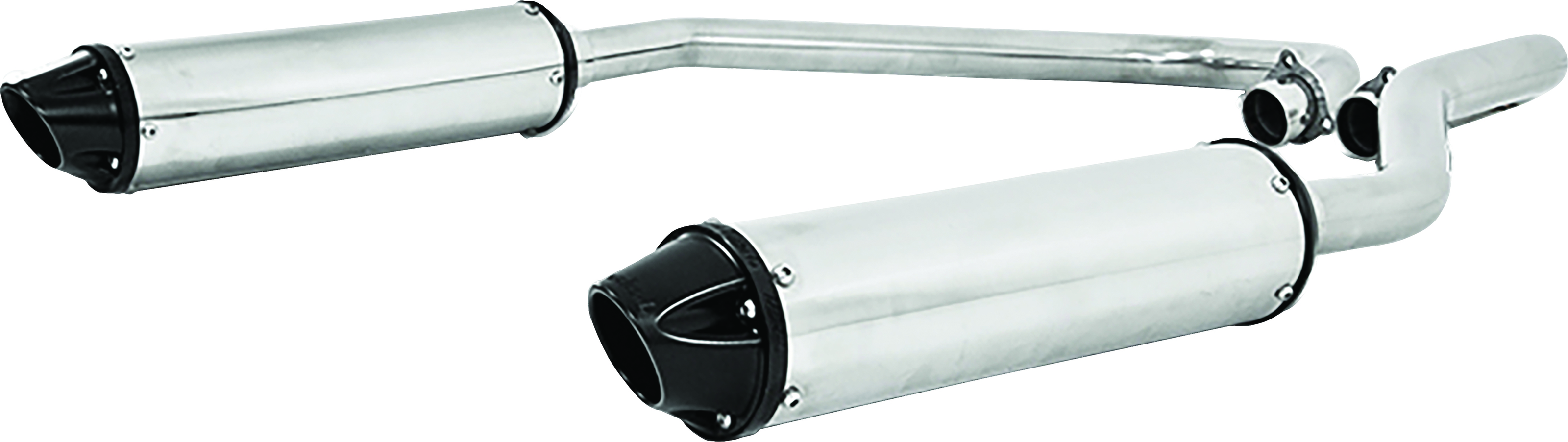 Power Tech 4 Dual Full Exhaust - For 11-14 Polaris RZR 900 /XP - Click Image to Close