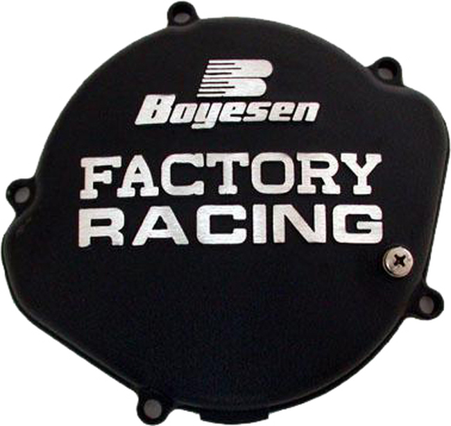 Black Factory Racing Clutch Cover - For 00-07 Honda CR125R - Click Image to Close