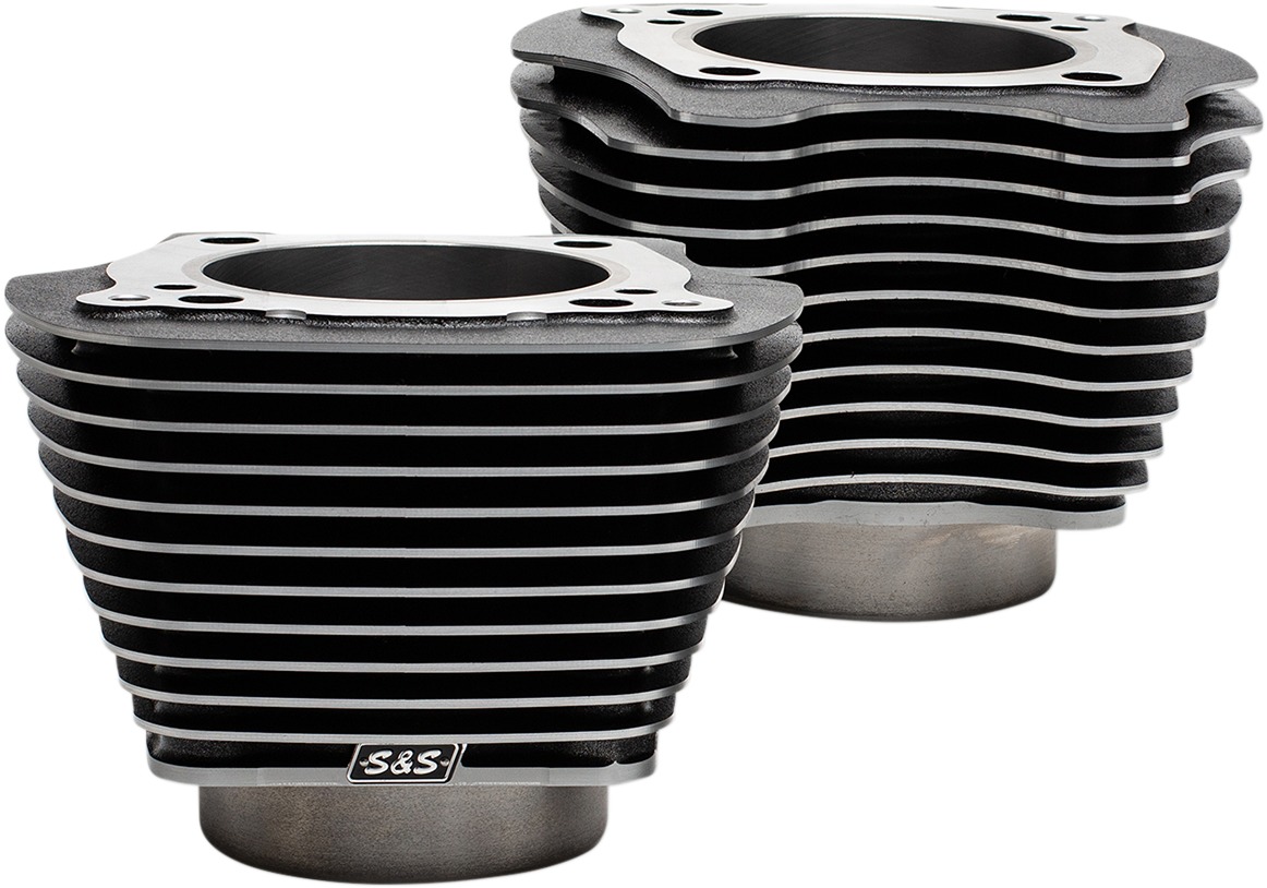 S&S Black Granite Big Bore Kits 124"/128" Fits Milwaukee-Eight - Click Image to Close