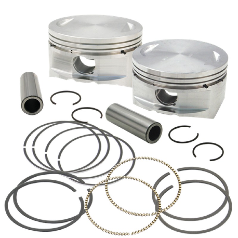 S&S Cycle 3.927in +.010in Big Bore Forged Pistons Fits 2007+ BT - Click Image to Close