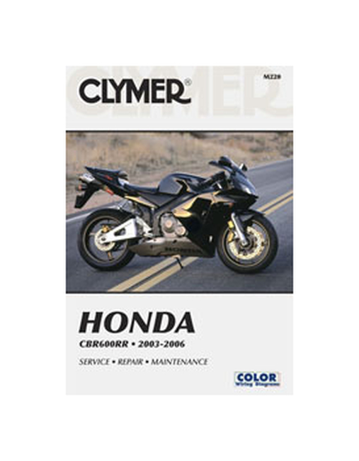 Shop Repair & Service Manual - Soft Cover - For 2003-2006 Honda Fours CBR600RR - Click Image to Close