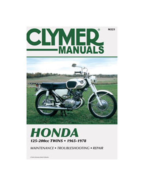 Shop Repair & Service Manual - Soft Cover - For 73-78 Honda CB125 - Click Image to Close