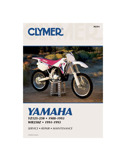 Shop Repair & Service Manual - Soft Cover - For 88-93 Yamaha YZ125/250 - Click Image to Close