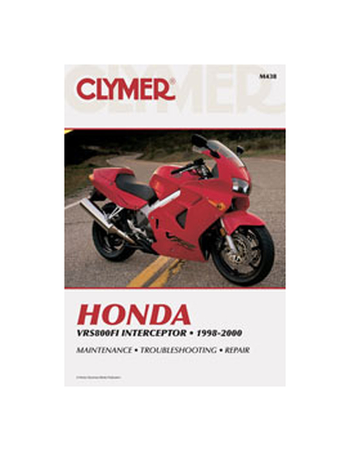 Shop Repair & Service Manual - Soft Cover - For 98-00 Honda VFR800 Interceptor - Click Image to Close