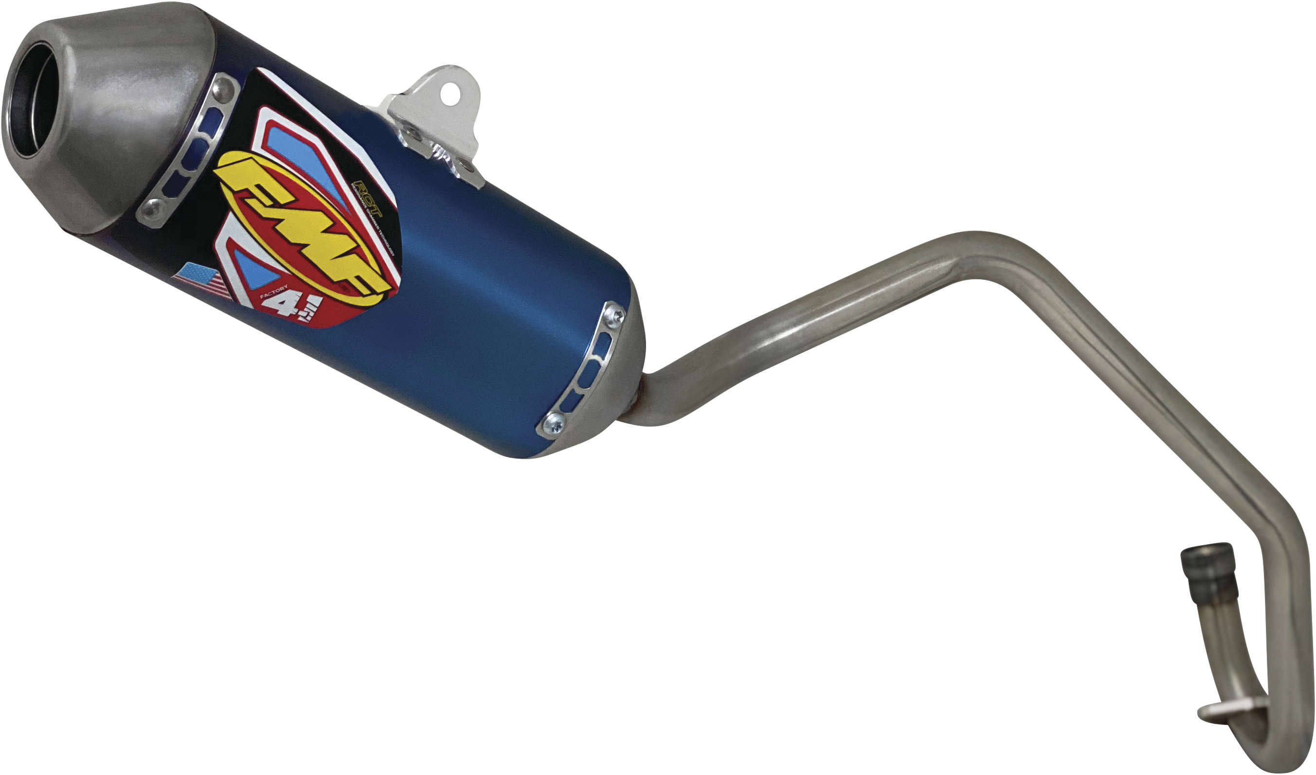 Blue Factory 4.1 Mini Full Exhaust - For 02-23 Kawasaki KLX110 - Click Image to Close