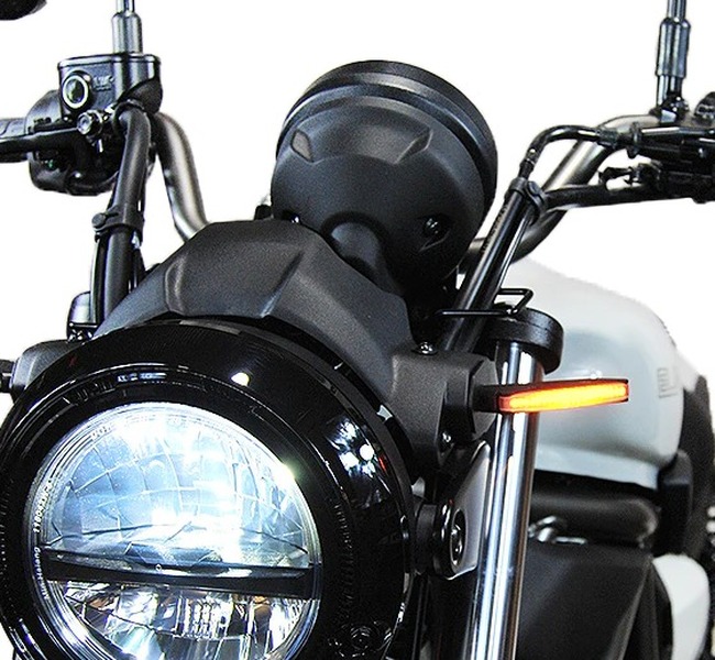 New Rage 2024+ Kawasaki Eliminator 450 Front Turn Signals - For 2024+ Kawasaki Eliminator 450 - Click Image to Close