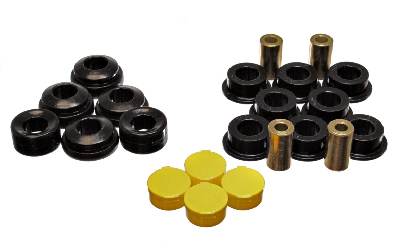 01-05 Honda Civic/CRX / 02-05 Civic Si Black Rear Control Arm Bushing Set - Click Image to Close