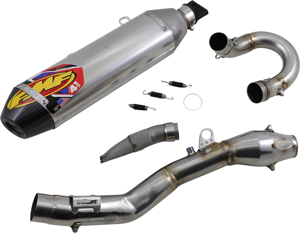 Aluminum Factory 4.1 Full Exhaust w/ SS MegaBomb - For 20-21 Husqvarna FE450 - Click Image to Close