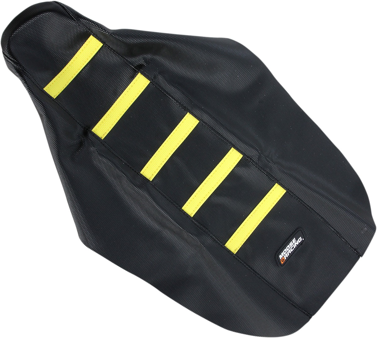 Black/Yellow Ribbed Seat Cover - For 02-20 Suzuki RM85 - Click Image to Close