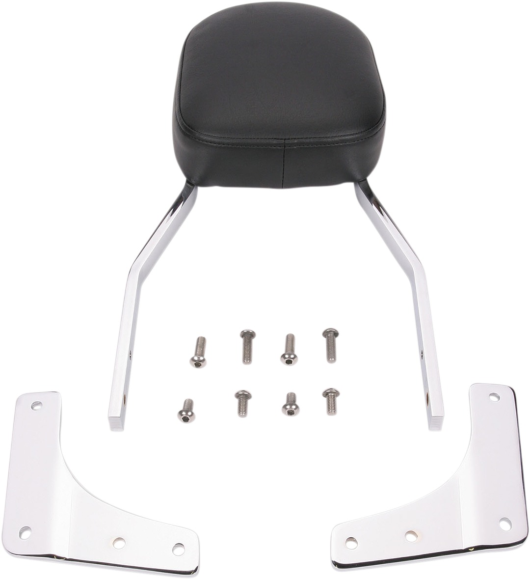 Standard Square 17" Sissy Bar Chrome - For 97-07 Honda Shadow Spirit/Sabre - Click Image to Close