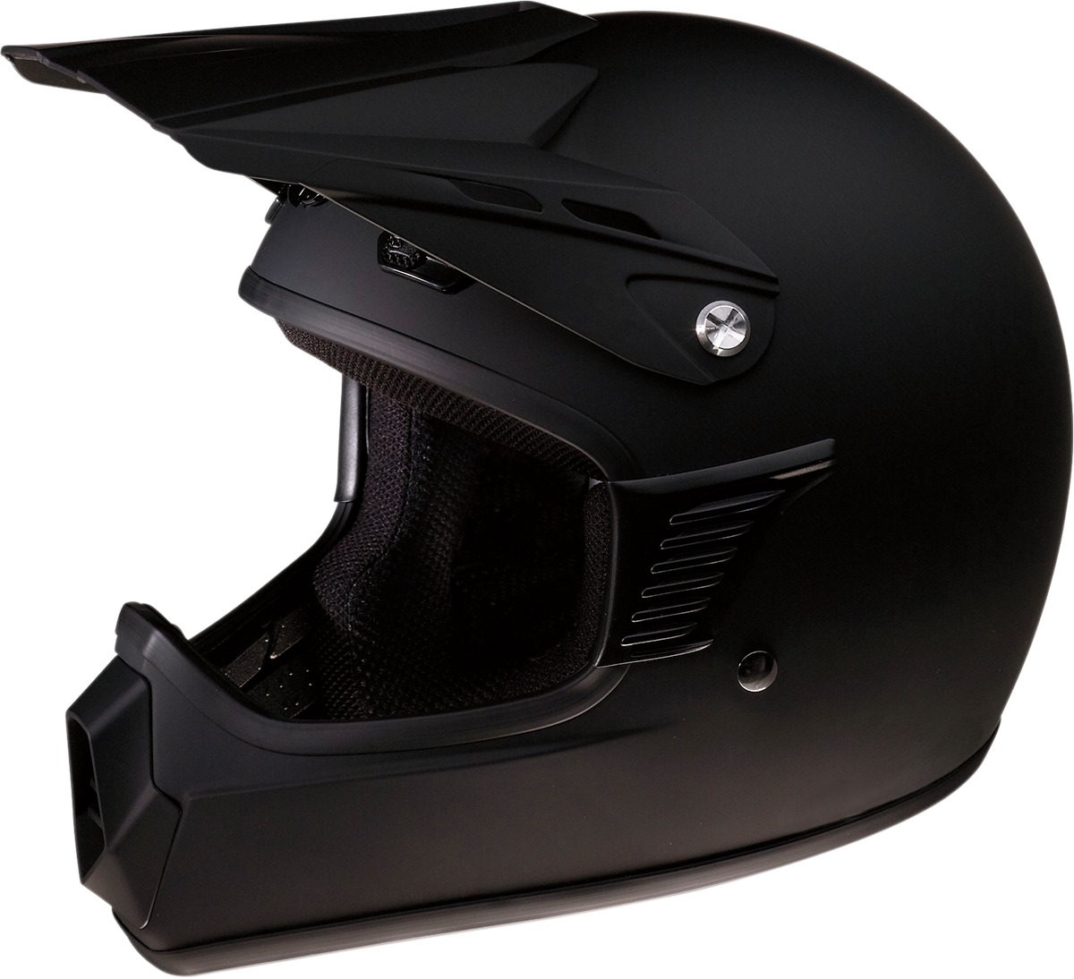 Rise Offroad Offroad Helmet Matte Black Large/X-Large - Click Image to Close