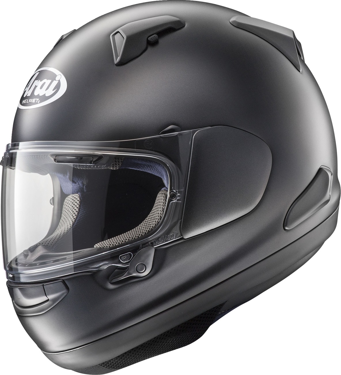 Arai Quantum-X Solid Helmet Black Frost - Small - Full-face helmet with matte black finish - Click Image to Close