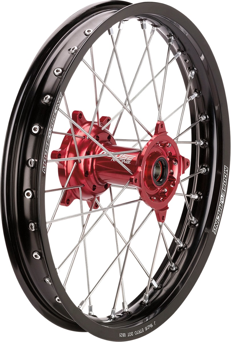 SX-1 Black Red Complete Rear Wheel 2.15x18 - For 14-22 Honda CRF250/450 - Click Image to Close