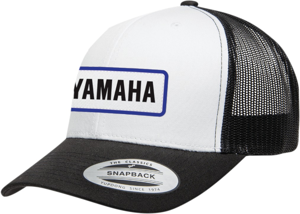 Men's Yamaha Throwback Hat - Yamaha Throwback Hat Whtblk - Click Image to Close