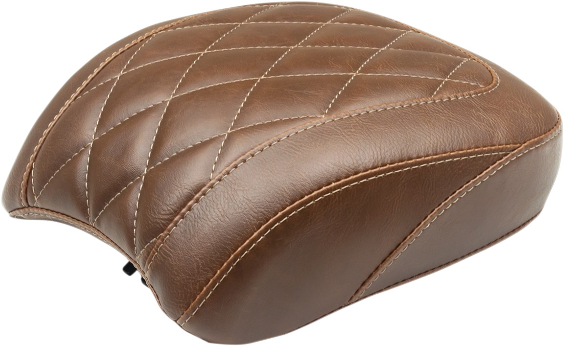 Tripper Diamond Wide Brown Pillion Pad - For 18-19 HD FLSB FXLR - Click Image to Close