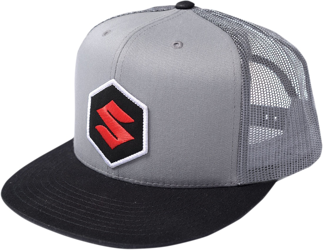 Men's Suzuki Mark Hat - Suzuki Mark Hat Gryblk - Click Image to Close