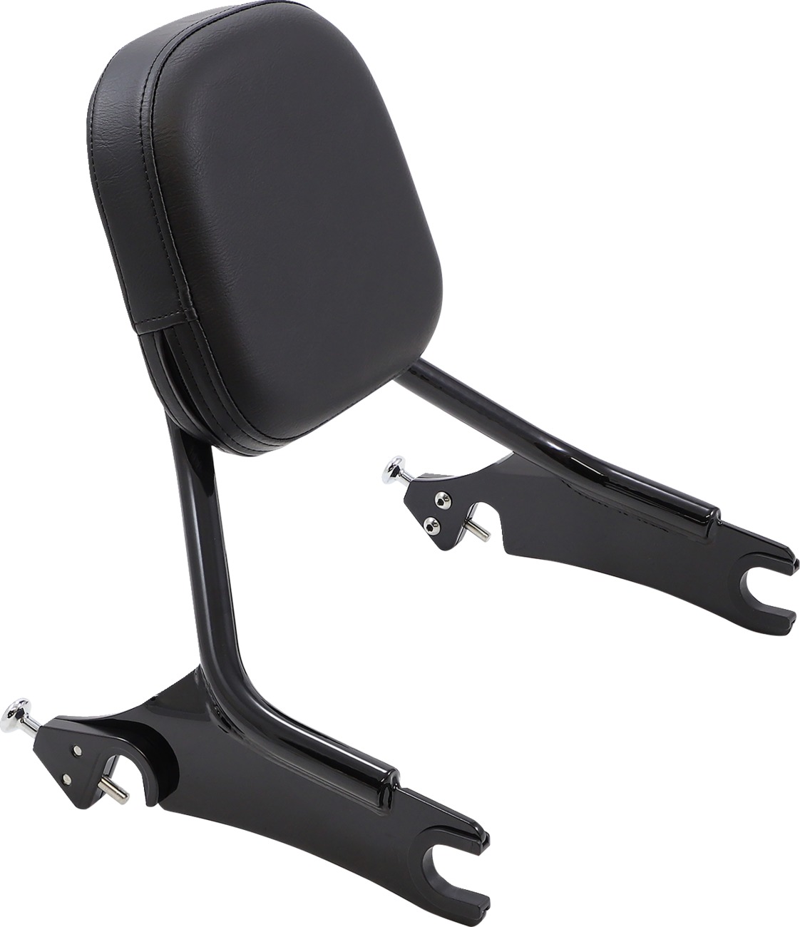 Cobra Detachable Backrest Short with Medium Pad Black Fits Indian Chieftain 14+ - Click Image to Close