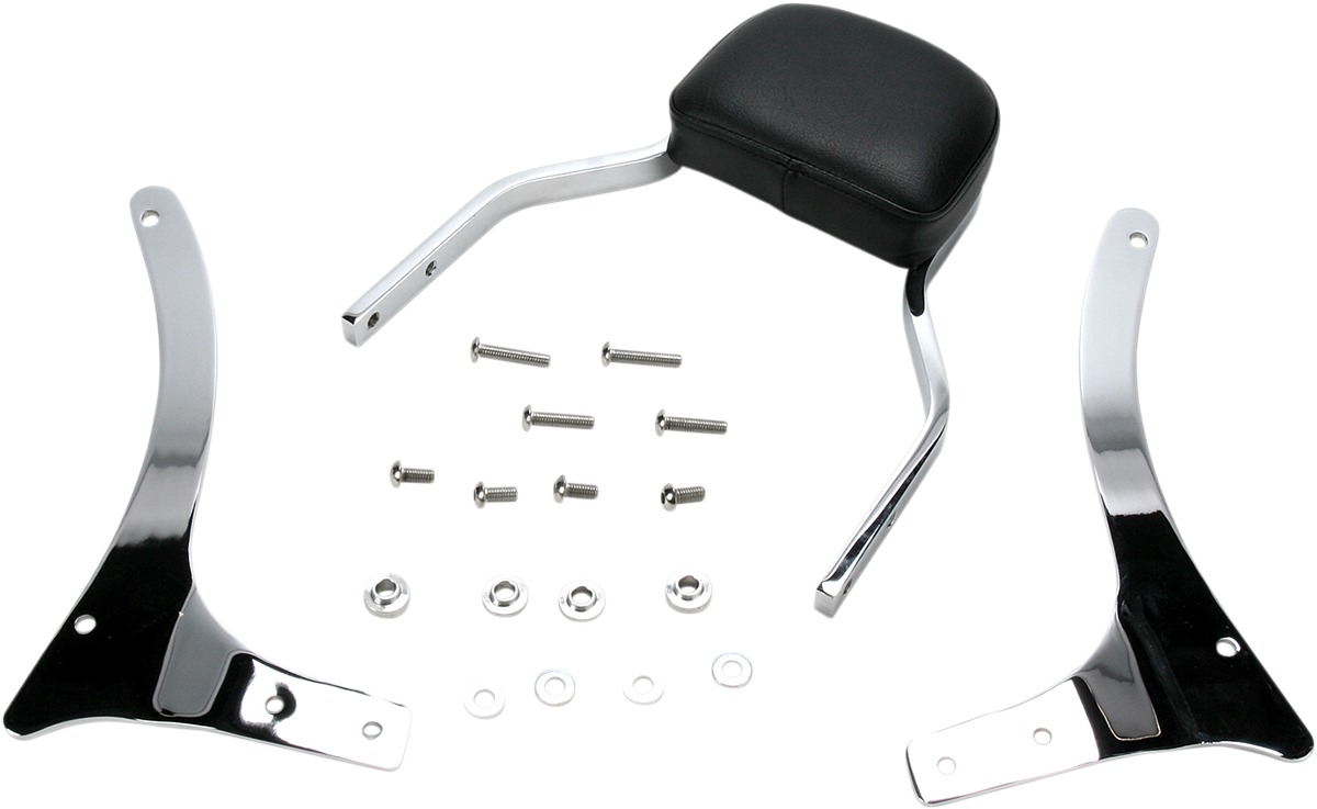 Mini Square 11" Sissy Bar Chrome - For 99-09 Yamaha XVS1100 V-Star Cl/Cu - Click Image to Close