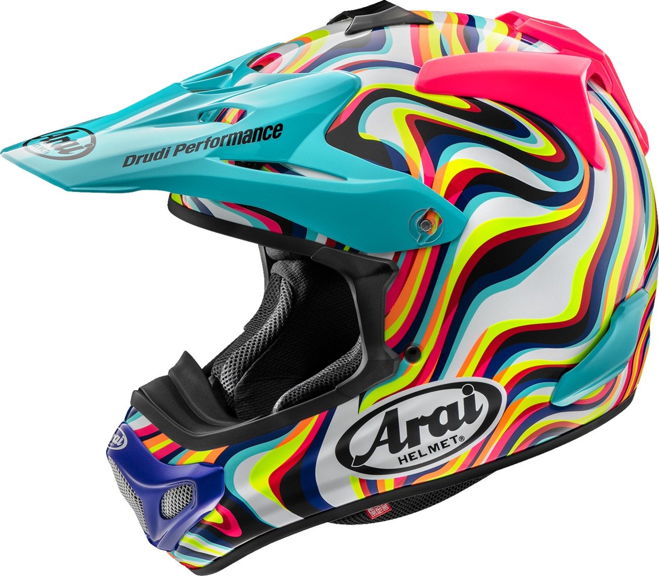 Arai VX-Pro4 Stream Helmet XS Multi Gloss - High-performance MX helmet in XS size - Click Image to Close