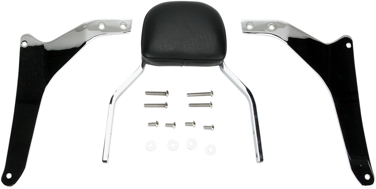 Mini Square 11" Sissy Bar Chrome - For 07-15 Yamaha XVS1300 V-Star - Click Image to Close