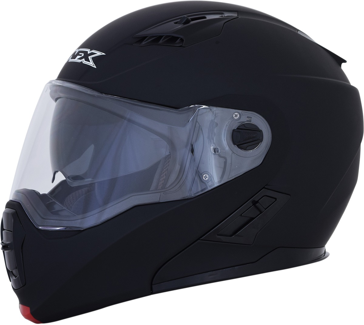 FX-111 Modular Street Helmet Matte Black Large - Click Image to Close