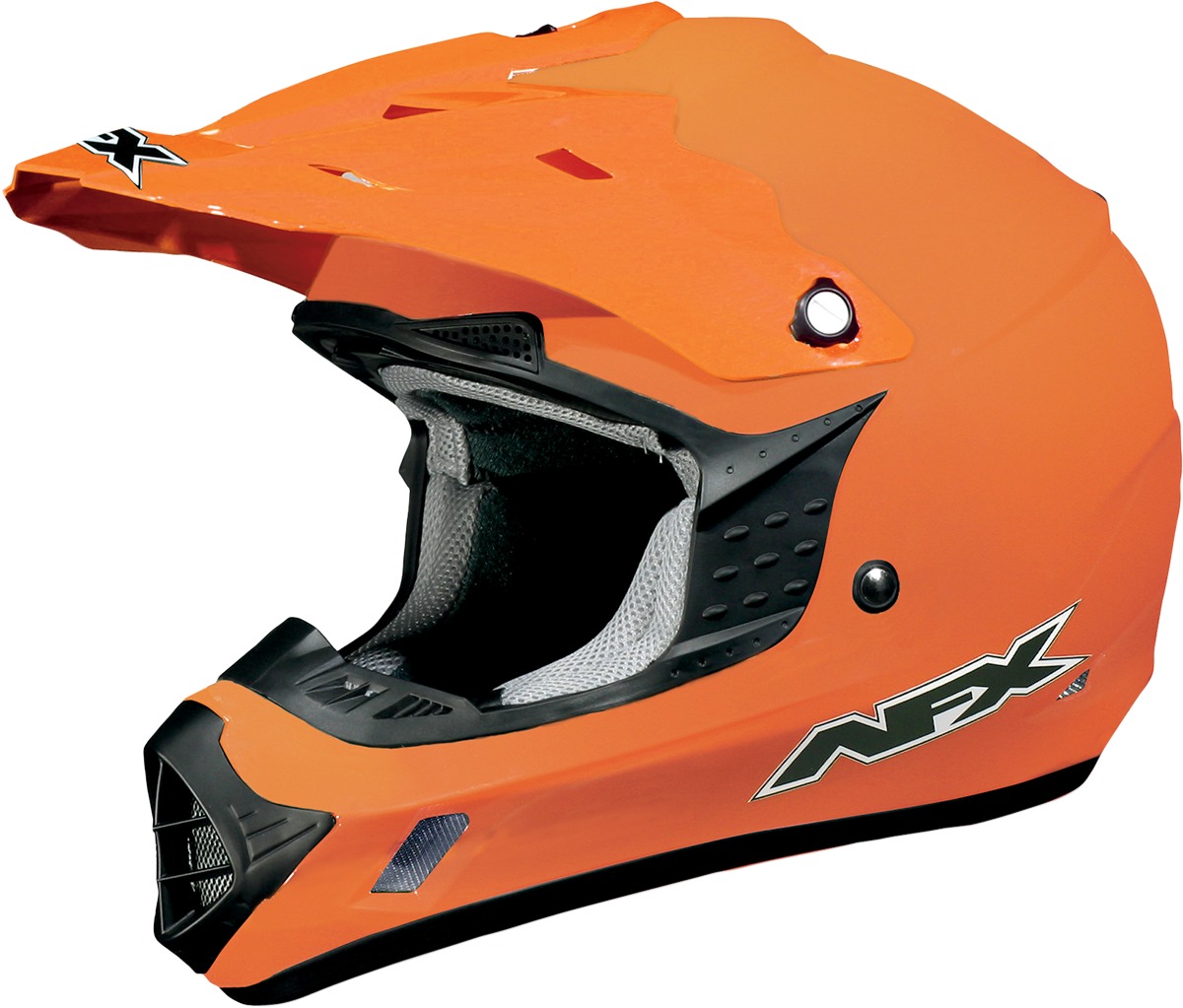 FX-17 Full Face Offroad Helmet Gloss Orange Small - Click Image to Close