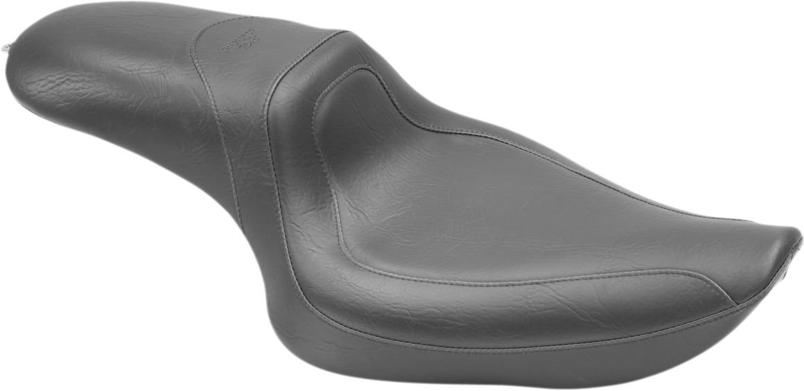 Fastback Smooth Vinyl 2-Up Seat - Black - For 04-20 Harley XL XR - Click Image to Close