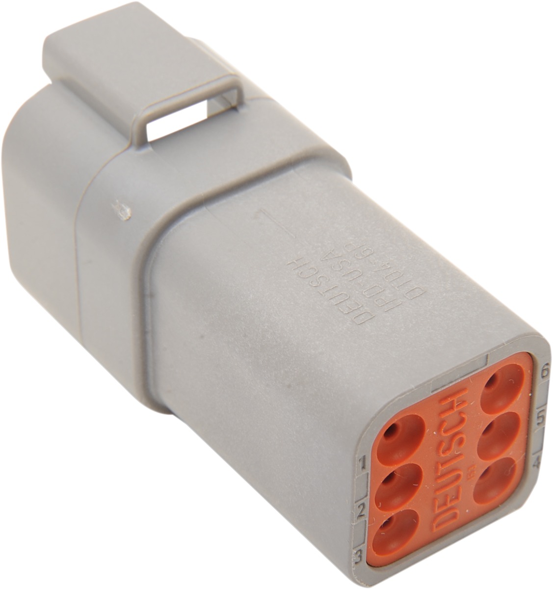 6 Wire Deutsch Plug - 6 Wire Deutsch Recpt Gry - Click Image to Close