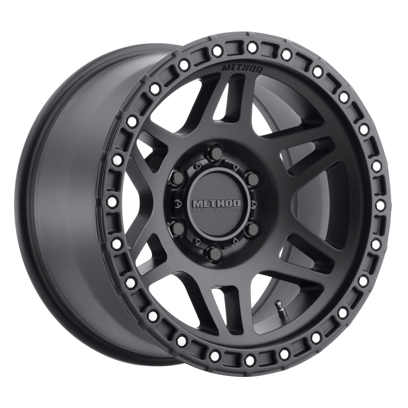 MR312 17x8.5 0mm Offset 6x120 67mm CB Matte Black Wheel - Click Image to Close