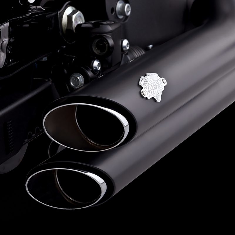 Shortshots Staggered PCX Full System Exhaust - Black - For 18-22 Harley Davidson Softail - Click Image to Close