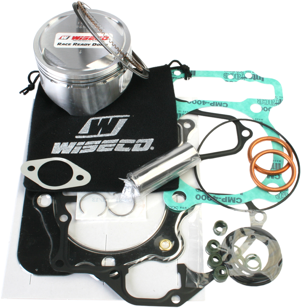 Top End Piston Kit 10:1 Compression - 87.00mm Bore (+2.00mm) - For 96-14 Honda TRX/XR 400 - Click Image to Close