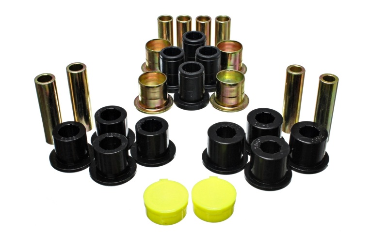 87-04 Dodge Dakota / 98-03 Durango 4WD Black Front End Control Arm Bushing Set - Click Image to Close