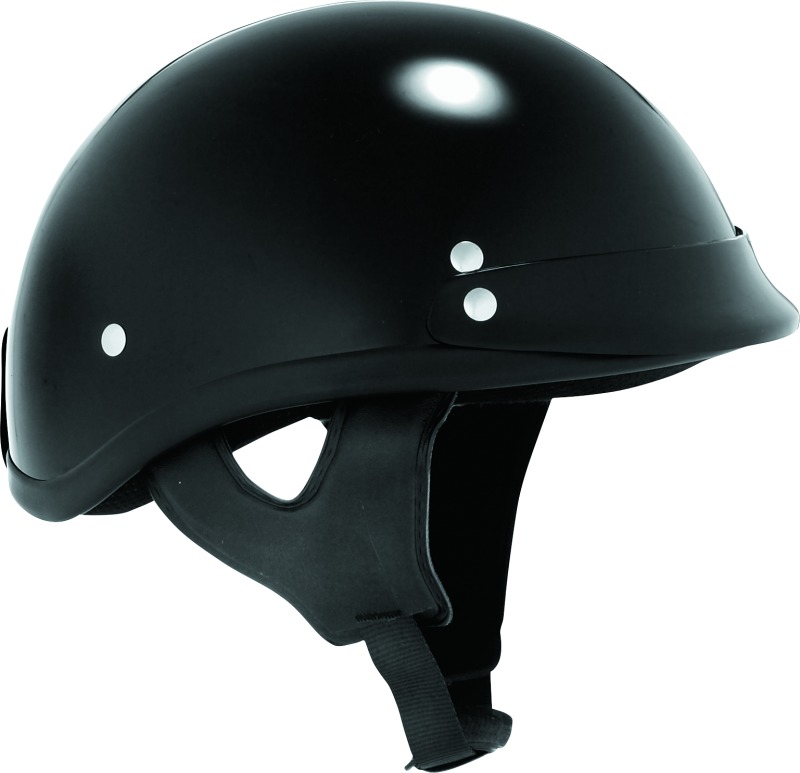 Skid Lids Traditional Helmet Black - Large - Click Image to Close