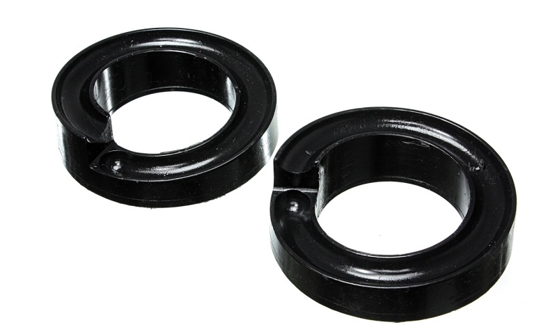 Front Coil Spring Isolator Set - Black Fits 2005-07 Ford F-250/F-350 SD 2/4WD - Click Image to Close