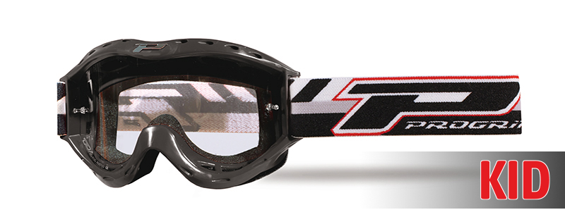 3101 Black Atzaki Youth MX Goggles - Clear Lens - Click Image to Close