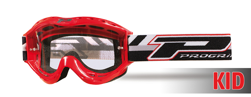 3101 Red Atzaki Youth MX Goggles - Clear Lens - Click Image to Close