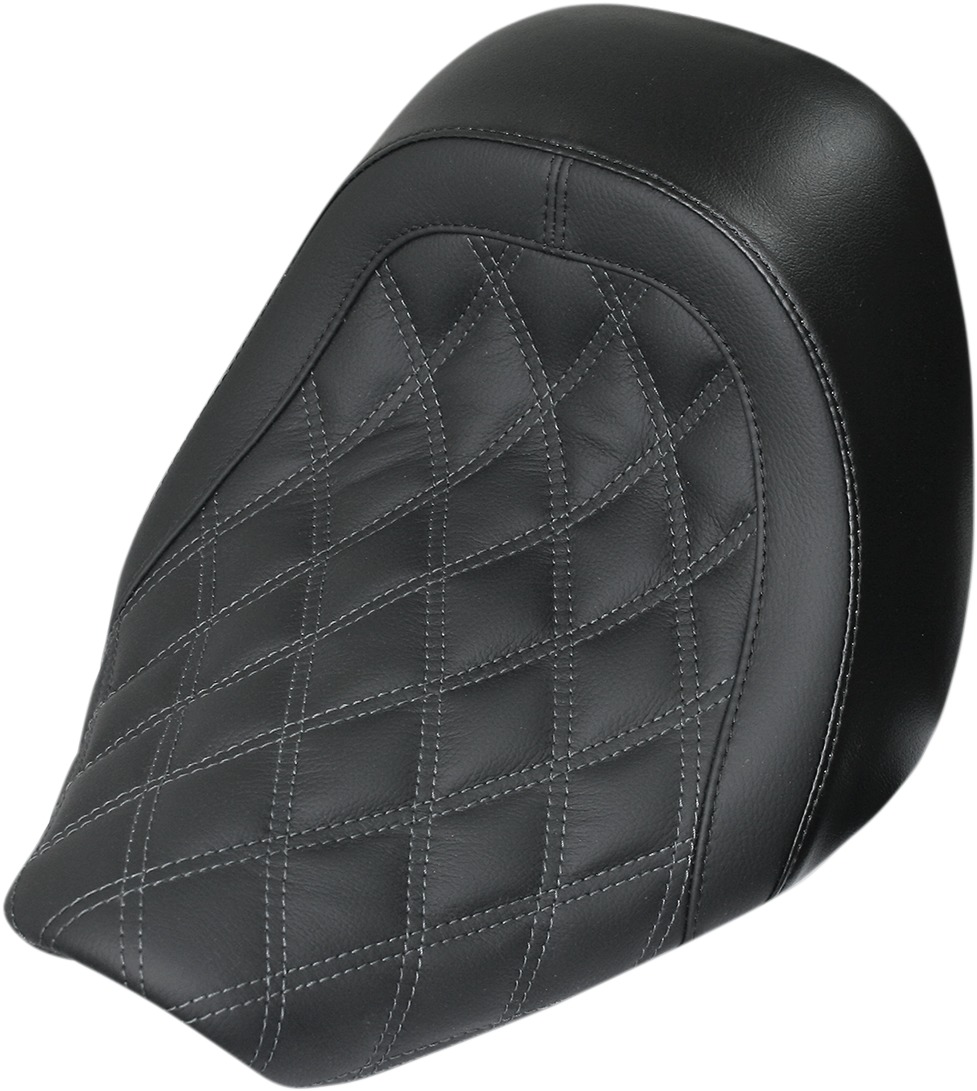 Speedcradle Diamond Vinyl Solo Seat - Black - For 08-11 HD FXCW Rocker - Click Image to Close