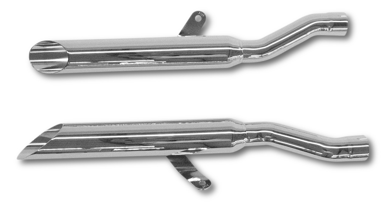 Slash Cut Slip On Exhaust - For 92-04 800 Intruder 05-09 S50 Boulevard - Click Image to Close