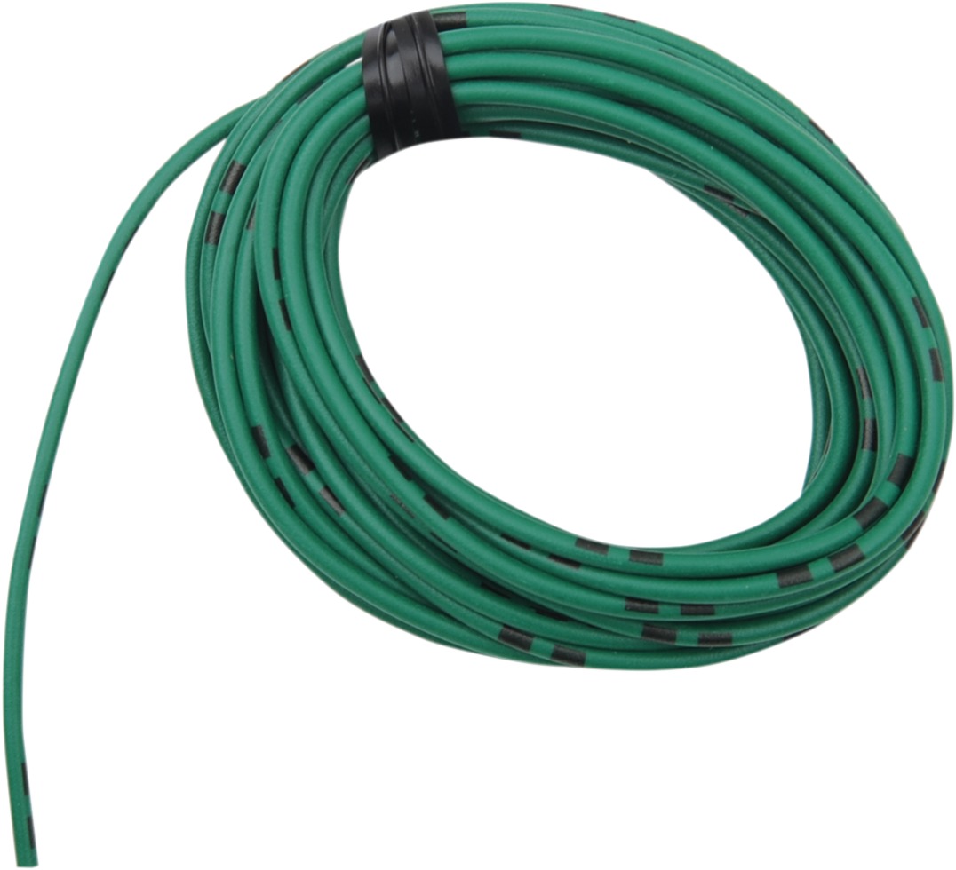 13' Color Match Electrical Wire - Solid Green 14A/12V 20AWG - Click Image to Close