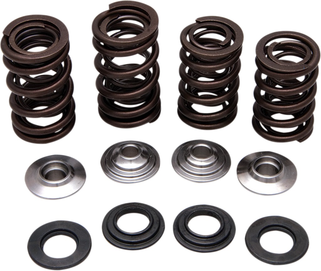 Racing Valve Spring Kit, Titanium Retainers, 0.440" Lift - For 02-08 Honda CRF450R w/ SS or Ti Valves - Click Image to Close