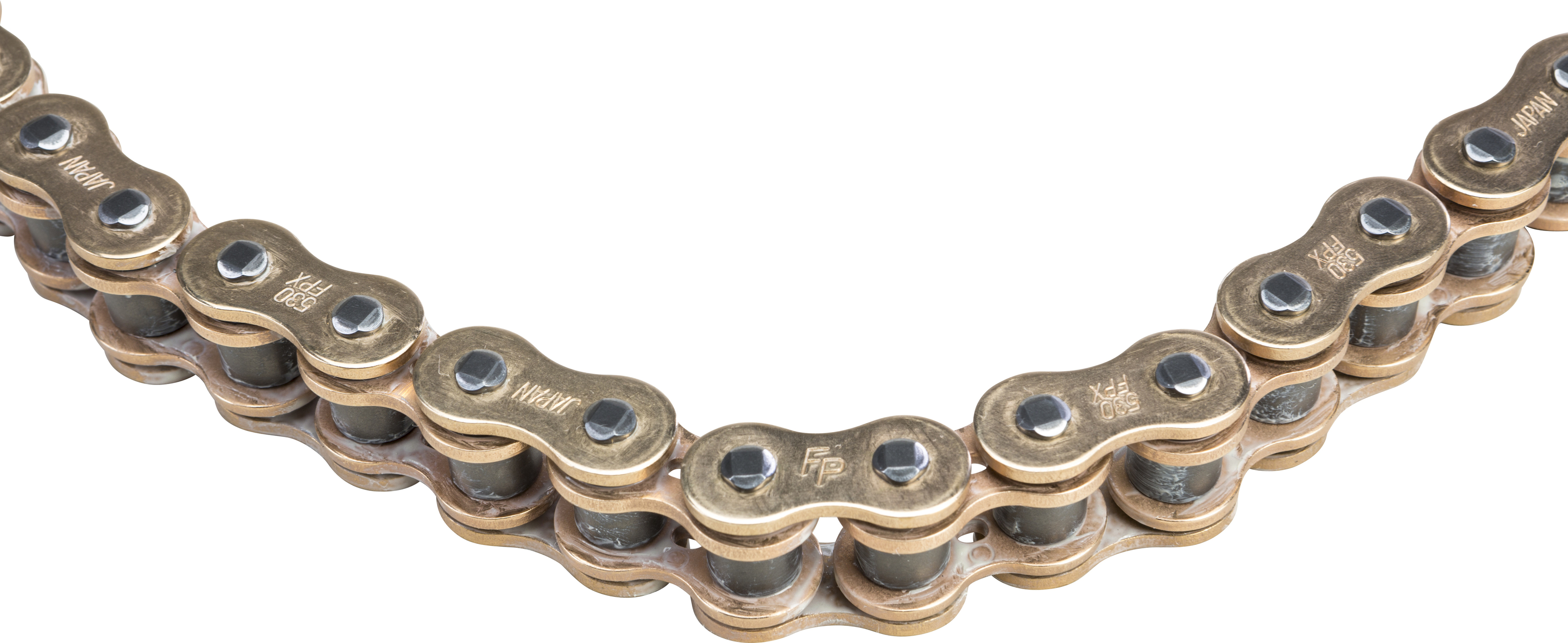 X-Ring Sealed Chain 530 Pitch X 120 Links Gold - Click Image to Close