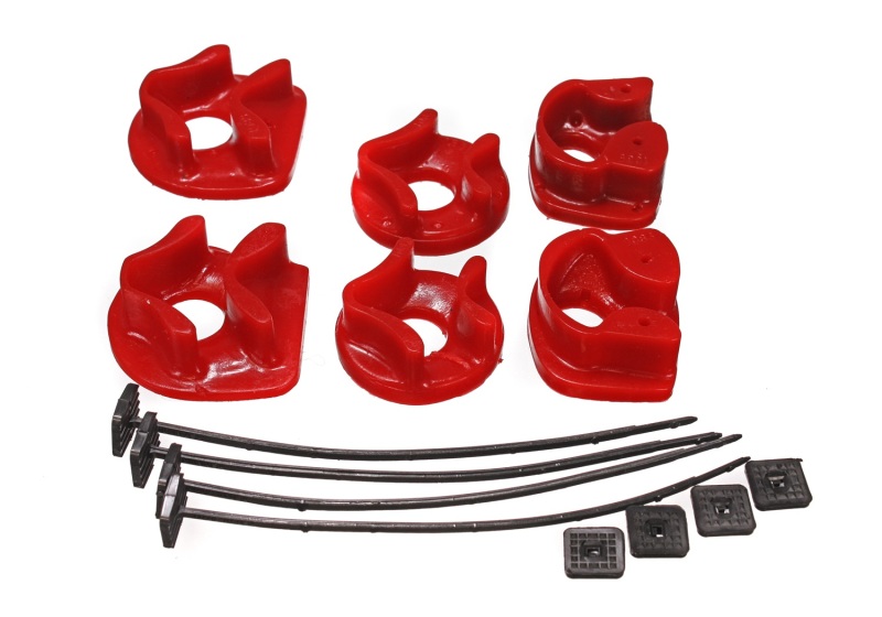 90-93 Acura Integra Red Motor Mount Inserts (2 Torque Mount Positions) - Click Image to Close