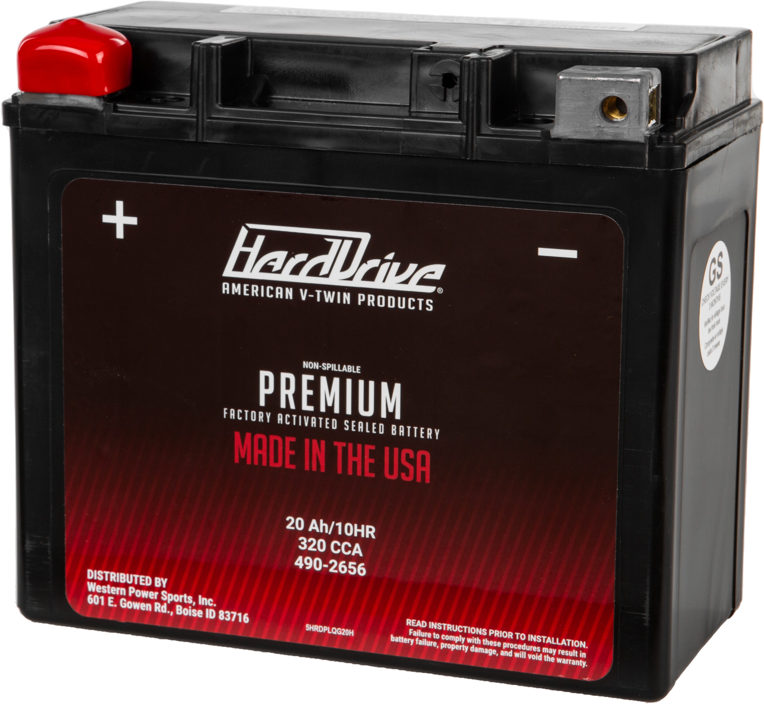 Premium Battery GYZ/ YTX20H - For Harleys w/ GYZ20H - Click Image to Close