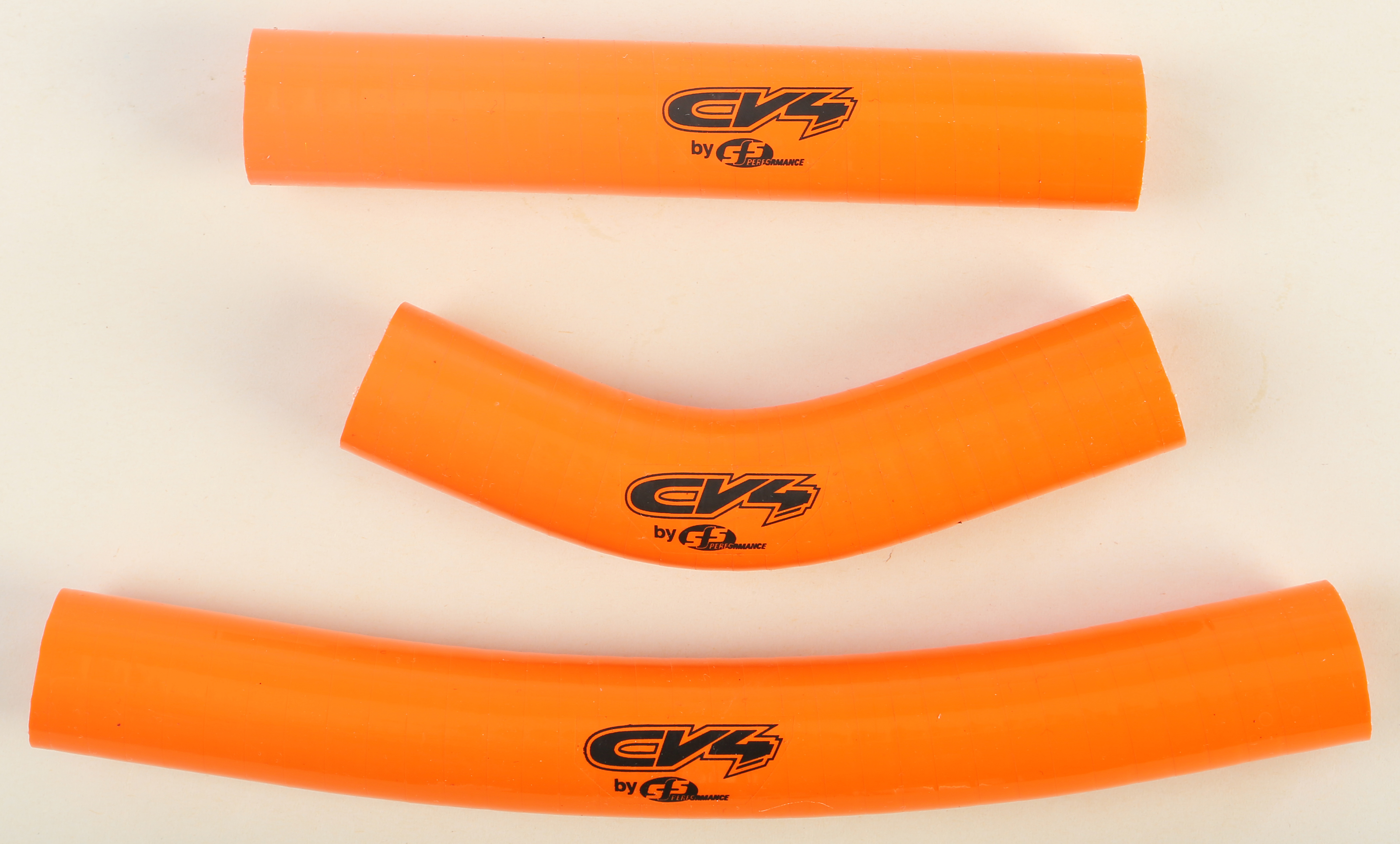 Radiator Hose Kit Orange - For 07-16 Husqvarna KTM 250 - Click Image to Close