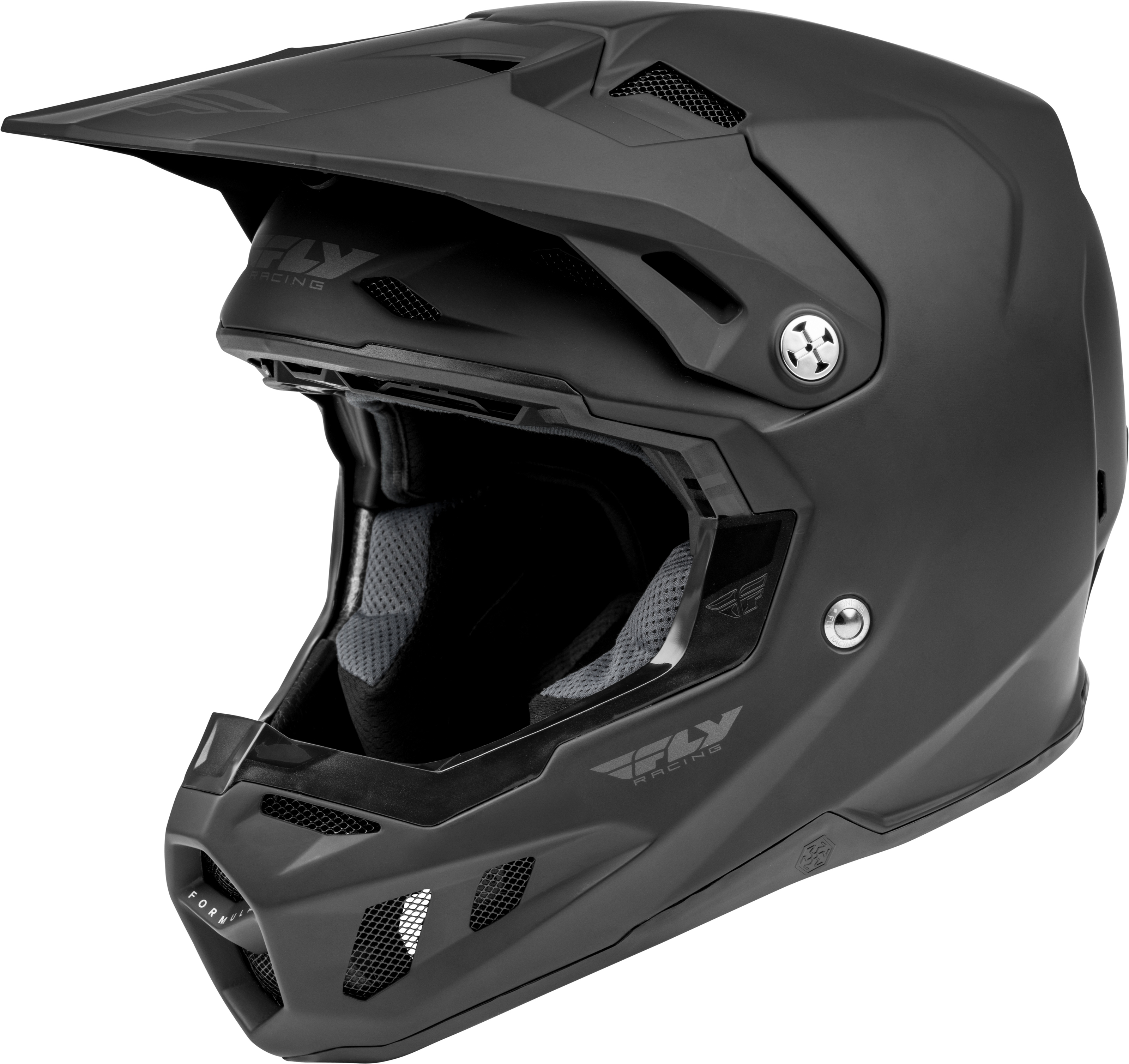 Youth Formula CC Solid Helmet Black Youth Large - Click Image to Close