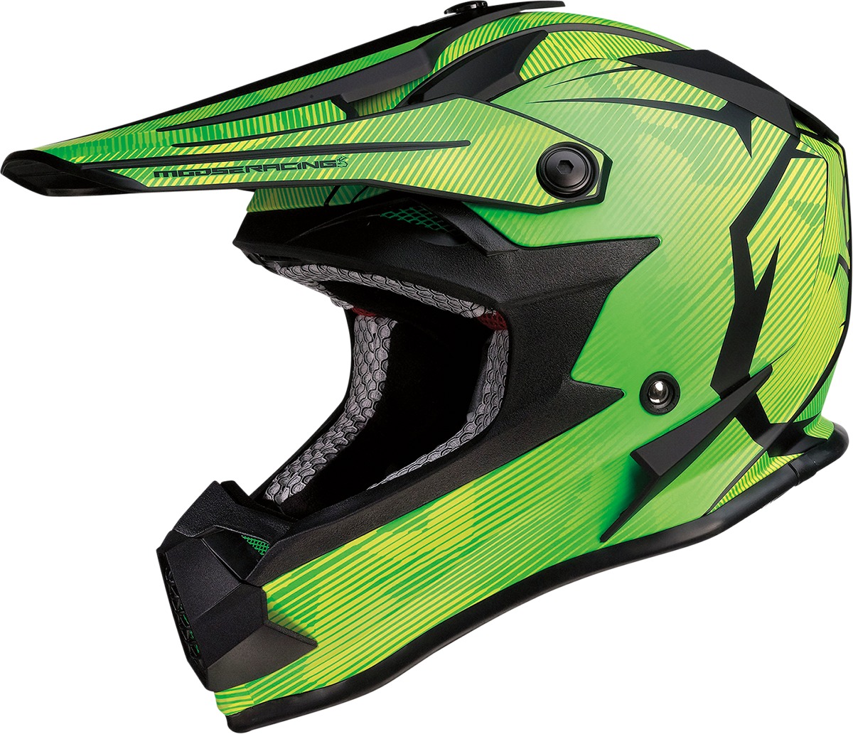 F.I. Agroid Camo Green Yellow Helmet Youth SM - Click Image to Close