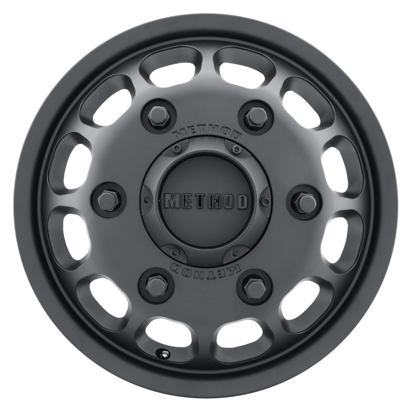 MR901 - FRONT 16x5.5 +117mm Offset 6x205 161.04mm CB Matte Black Wheel - Click Image to Close