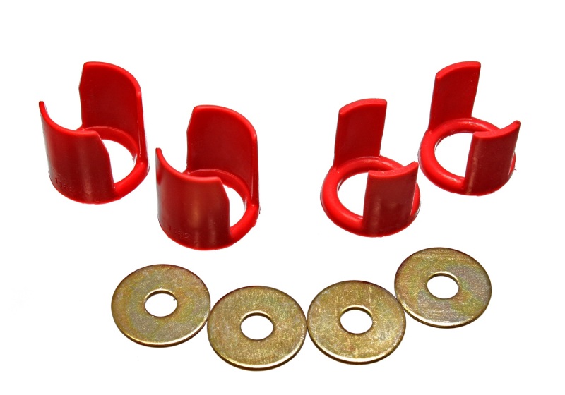 Red Rear Subframe Insert Set - a supplement to the subfra - For 89-94 Nissan 240SX (S13) - Click Image to Close