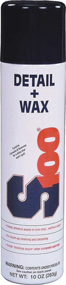 Detail & Wax 10 Oz Aerosal Spray - Contains Carnauba for water-repellent shine - Click Image to Close