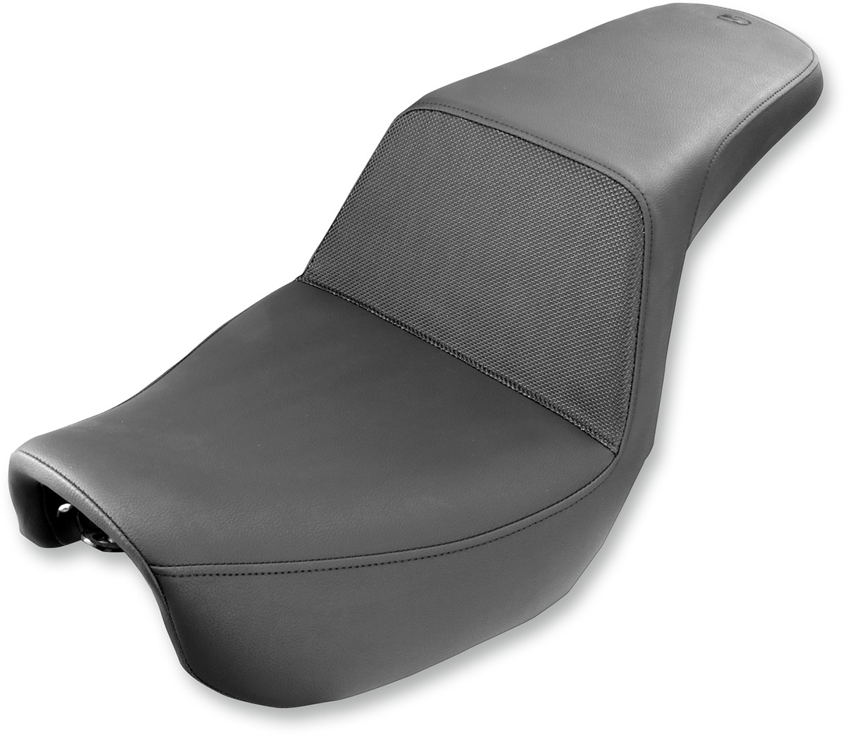 Step-Up Gripper 2-Up Seat - Black - For 06-17 Harley Dyna - Click Image to Close